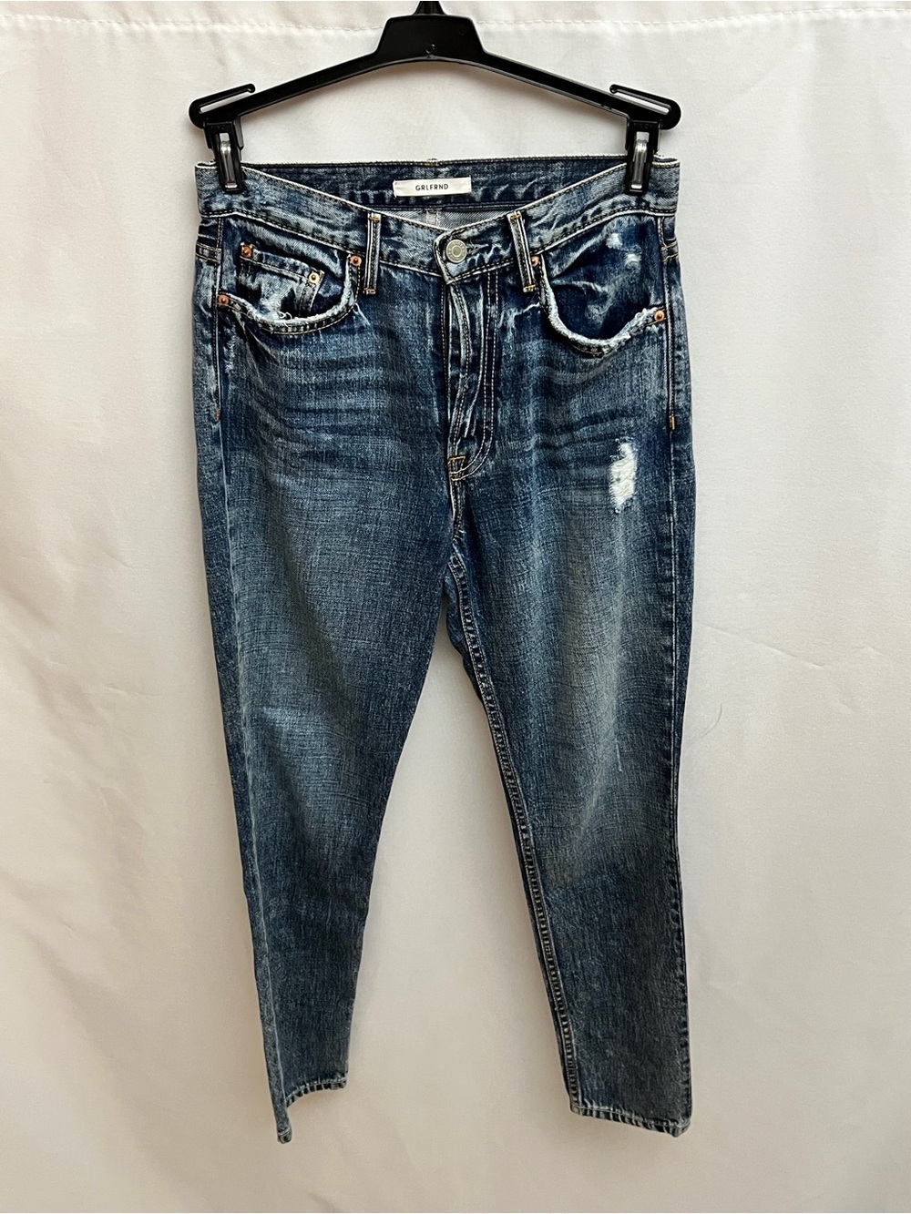 GRLFRND Denim Size 26 Blue Distressed Skinny Jeans Made In USA